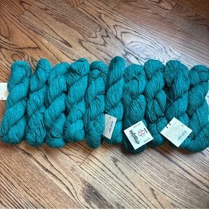 Noro Yarn KASHIRUKURU Lot 10 Cashmere & Silk Knitting #99 Green Wool Polyamide